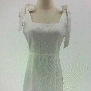 LULU'S SZ S Your Sweetie White Tie-Strap Mini Dress NWT B48